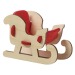 Grußkarte mit Puzzle aus Holz und Filz -Standarddesign - Weihnachtsmann Geschäftsgeschenk