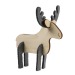 Grußkarte mit Puzzle aus Holz und Filz -Standarddesign - Weihnachtsmann Geschäftsgeschenk