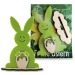 Carte avec figurine bois/feutrine - Lapin Geschäftsgeschenk