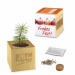 Pot cube bois Maxi de Noël - Epicéa - Epicéa, décoration et objet de Noël Werbung