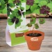 Mini pot en terre cuite sous pochette - Four-leaf clover, trèfle à 4 feuilles Werbung
