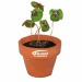 Mini pot en terre cuite sous pochette - Four-leaf clover Geschäftsgeschenk