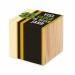Pot cube bois Mini - Design standard - Trèfle à 4 feuilles Geschäftsgeschenk