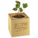Pot cube bois Mini - Design standard - Trèfle à 4 feuilles, trèfle à 4 feuilles Werbung