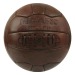 VINTAGE-FUSSBALL AUS LEDER, Fußball Werbung