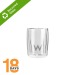 Doppelwandiges Trinkglas, 80 ml - STOCK Geschäftsgeschenk