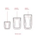 Doppelwandiges Trinkglas, 80 ml - STOCK, Glas Werbung