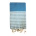 Fouta Nid d'abeille rayée recyclée 200x100cm , Fouta Werbung