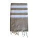 Fouta nid d'abeille 5/5 coton recyclé 200x100cm, Fouta Werbung