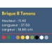 Brique géante 2x4 tenons, Made in France Werbung