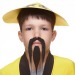 Moustache Chinois longue enfant - Noir brillant, accessoire de fête et de déguisement Werbung