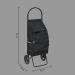 chariot 2roues metal noir nomade, noir Geschäftsgeschenk