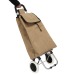 chariot shopping 2 roues en jute, poussette à marché ou cabas à roulettes Werbung