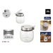 Sucrier en verre avec couvercle en acier 250ml Geschäftsgeschenk