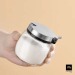 Sucrier en verre avec couvercle en acier 250ml Geschäftsgeschenk