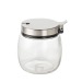 Sucrier en verre avec couvercle en acier 250ml, sucrier Werbung