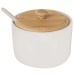 Sucrier en porcelaine blanche avec cuillère WHITEL Geschäftsgeschenk