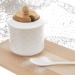 Sucrier en porcelaine blanche avec cuillère WHITEL Geschäftsgeschenk