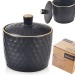 Sucrier en céramique noire Tea Time 320ml Geschäftsgeschenk