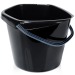 Seau en plastique noir 14L Geschäftsgeschenk