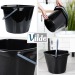 Seau en plastique noir 14L, Seau en plastique Werbung