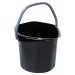 Seau en plastique noir 14L, Seau en plastique Werbung