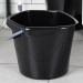 Seau en plastique noir 14L Geschäftsgeschenk