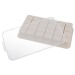 Moule à glaçons avec couvercle en silicone, beige Geschäftsgeschenk