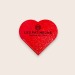 Marque-page coeur en bache recyclée Geschäftsgeschenk