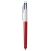 4 Colours Glacé mit Lanyard, Bic Kugelschreiber Werbung