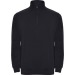 ANETO - Sweatshirt mit halbem Reißverschluss Ton in Ton und Stehkragen, Sweatshirt Werbung