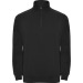 ANETO - Sweatshirt mit halbem Reißverschluss Ton in Ton und Stehkragen Geschäftsgeschenk