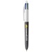 BIC® 4 Couleurs Wood Style with Lanyard, stylo marque Bic Werbung