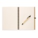 100-seitiges, recyceltes Notizbuch mit biologisch abbaubarem Hardcover-Stift Geschäftsgeschenk