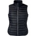 Wattierter Bodywarmer Frau, Bodywarmer oder ärmellose Jacke Werbung