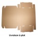 Kraft-Versandkarton 35x26x10cm, Öko Kraft Versandbox Werbung