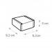 Boîte d'expédition kraft 9x9x5cm, Boîtes d\'envoi éco kraft Werbung