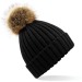 Strickmütze mit Bommel, Mütze Werbung