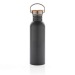 700ml-Flasche aus rostfreiem Stahl mit Bambusdeckel, Flasche Werbung