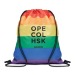 Sac à cordon arc-en-ciel rPET Geschäftsgeschenk