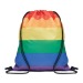 Sac à cordon arc-en-ciel rPET Geschäftsgeschenk