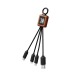 Câble 3 en 1 finition bois, Produit express 48h Werbung