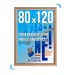 Plakatrahmen CLIC-CLAC Wand 80x120 HOLZ Buche Geschäftsgeschenk
