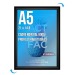 Display-Rahmen CLIC-CLAC Wand A.5 SCHWARZ 9005 Geschäftsgeschenk