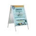 CHEVALET TROTTOIR CADROCLIC A2 Grau Alu Geschäftsgeschenk