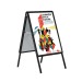 CHEVALET TROTTOIR CADROCLIC (B2) 70 x 50 cm SCHWARZ Geschäftsgeschenk