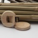 Runder USB-Stick aus Holz - Parc Geschäftsgeschenk