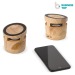 Enceinte en bois 3W avec chargeur sans fil Geschäftsgeschenk