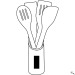 Ensemble de spatules en bois cooking time, cuillère en bois Werbung