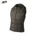 Damenweste mit abnehmbarer Kapuze, Bodywarmer oder ärmellose Jacke Werbung